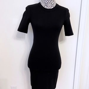 ARITZIA Black T-Shirt Mini Dress, Size 2